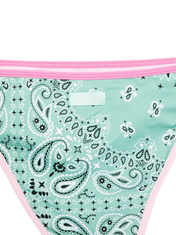Costume due pezzi rosa/verde per bambina LEH00012 07490L MC2 Saint Barth Kids 