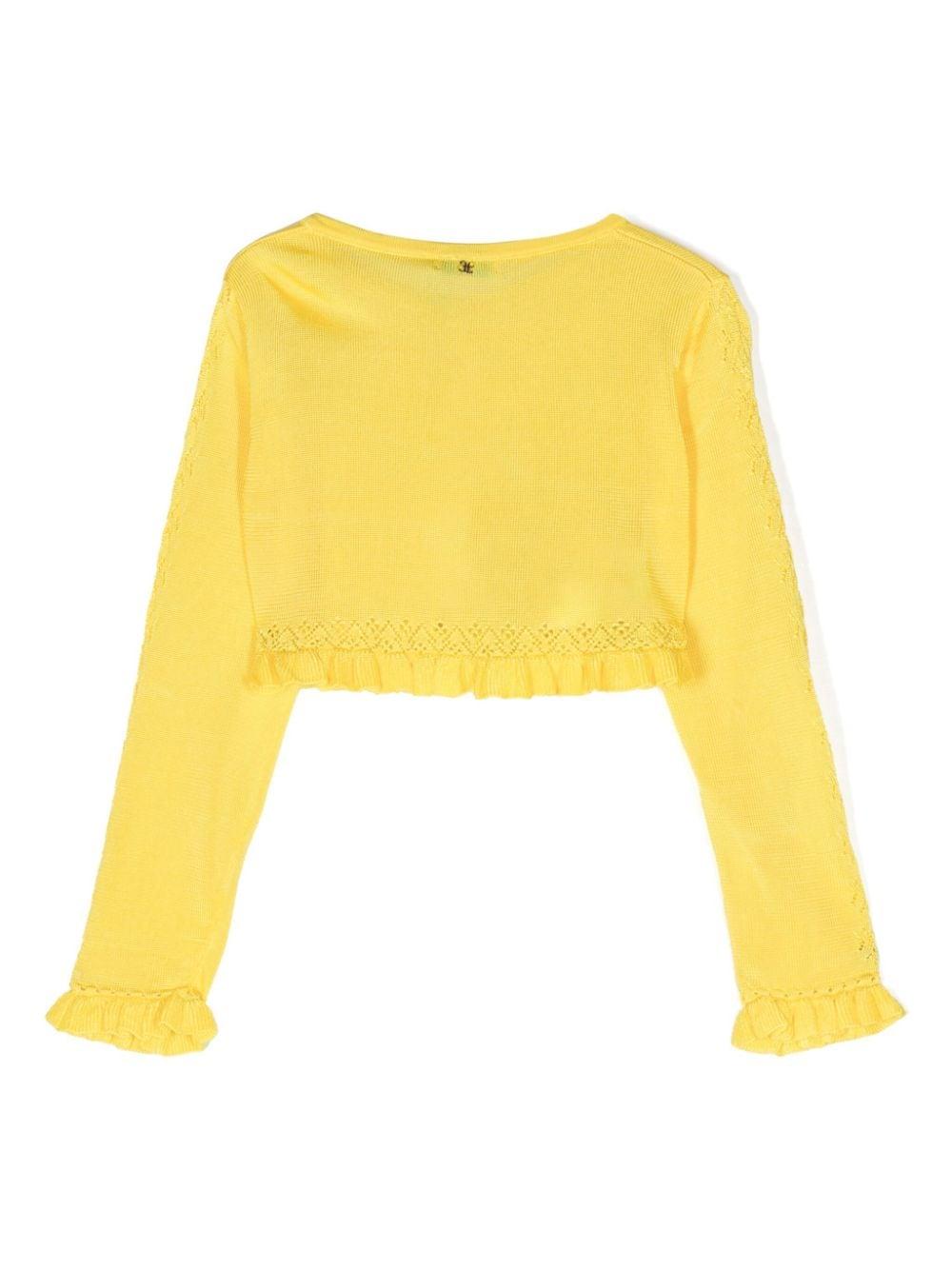 Cardigan giallo per bambina 5367 075 Abel & Lula 