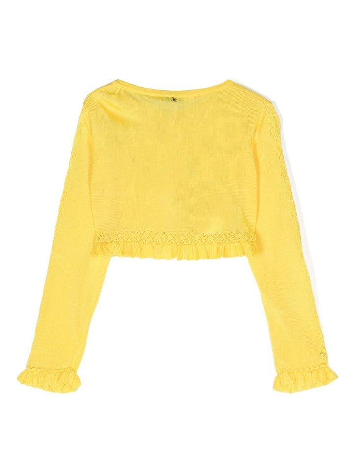 Cardigan giallo per bambina 5367 075 Abel & Lula 