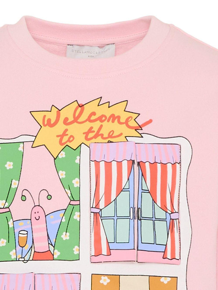 Felpa rosa per bambina TY4A10Z3409 51R Stella McCartney Kids 