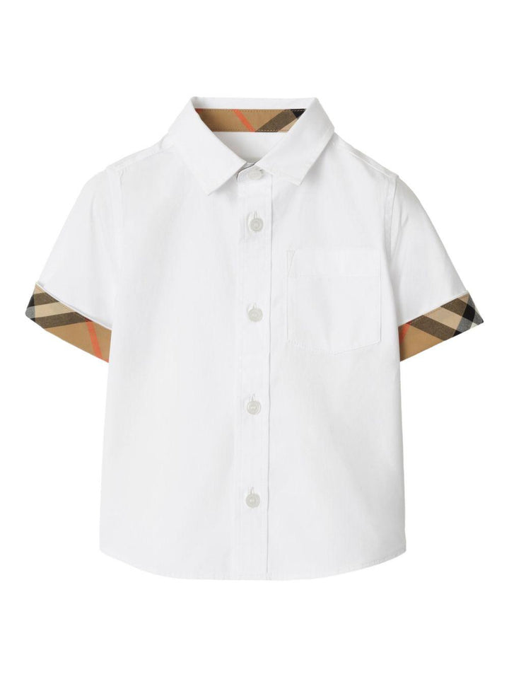 Camicia bianca per neonato 8121255 A1464 Burberry Kids 