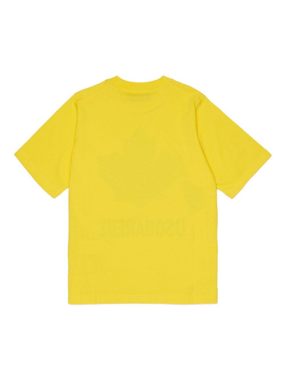 T-shirt giallo per bambino DQ3176D00XM DQ220 Dsquared2 Kids 