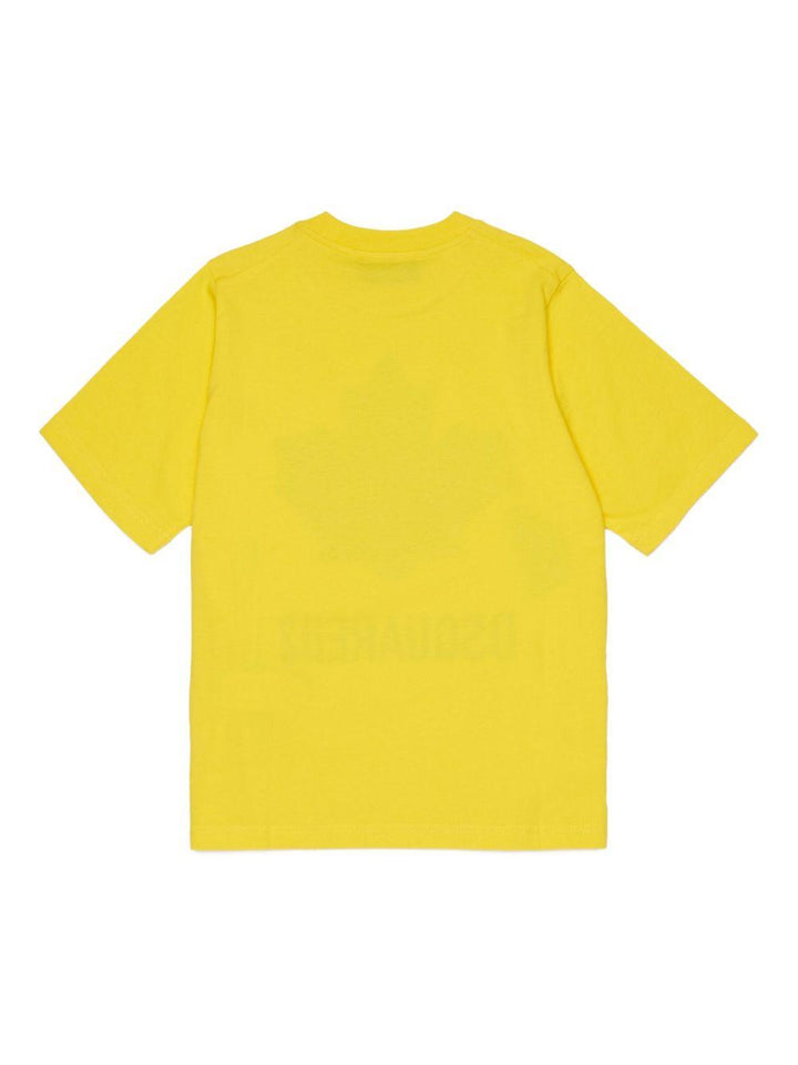 T-shirt giallo per bambino DQ3176D00XM DQ220 Dsquared2 Kids 