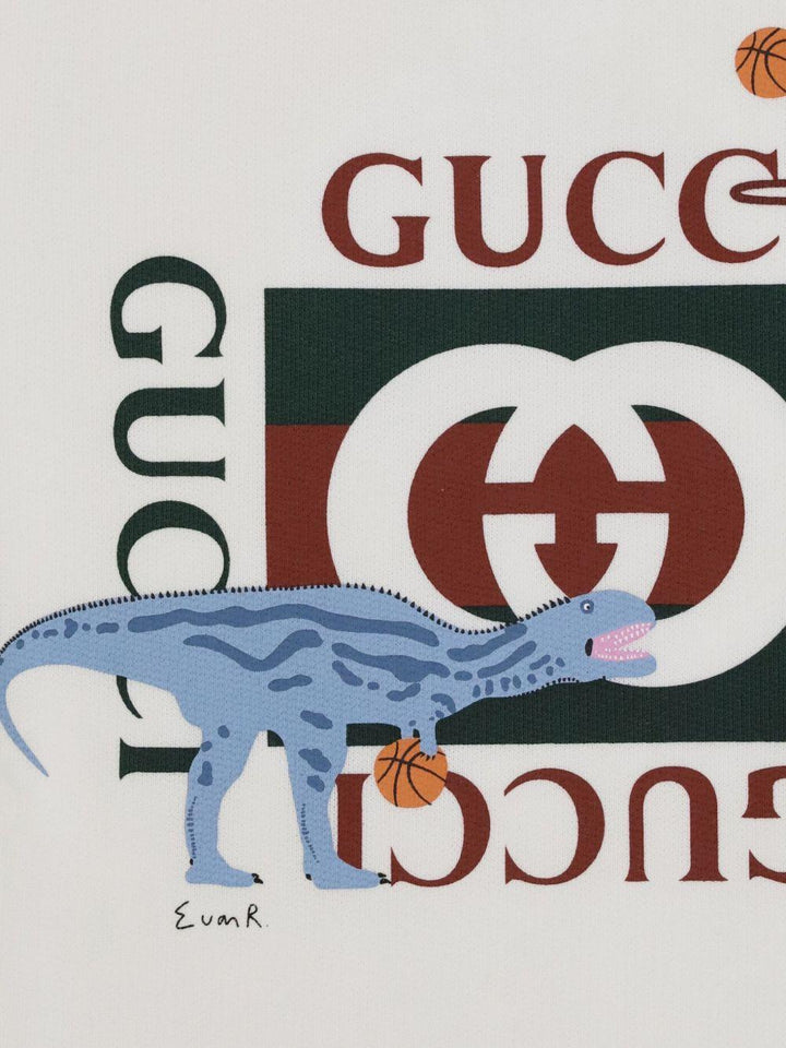 Felpa bianco sporco per bambino 569693XJHFI 9214 Gucci Kids 