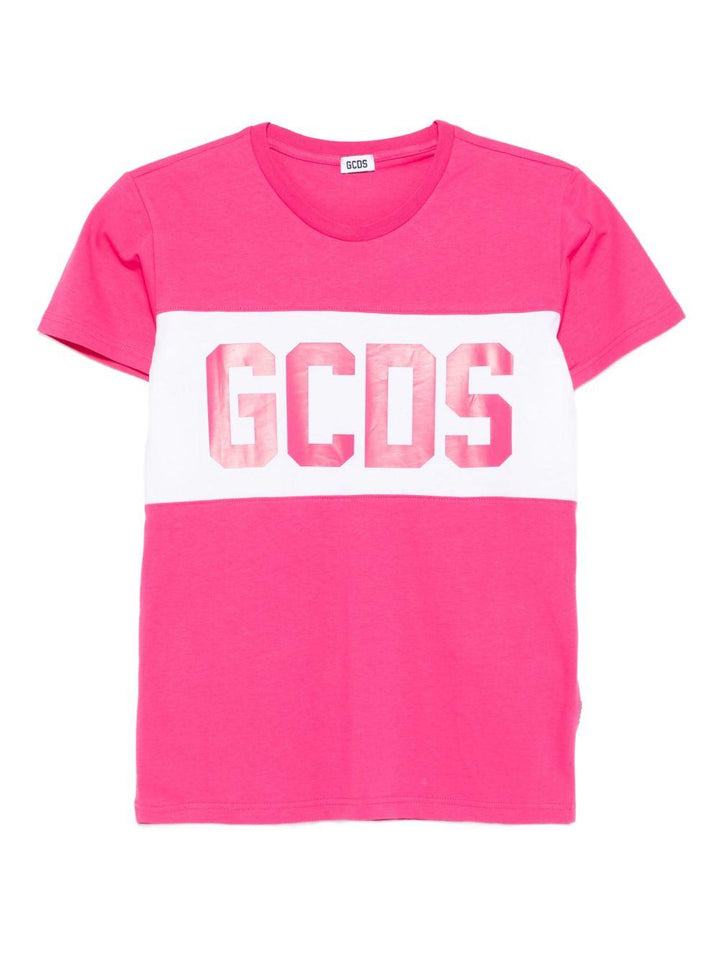 T-shirt fucsia per bambina B2JU2329JF1 59 Gcds Kids 
