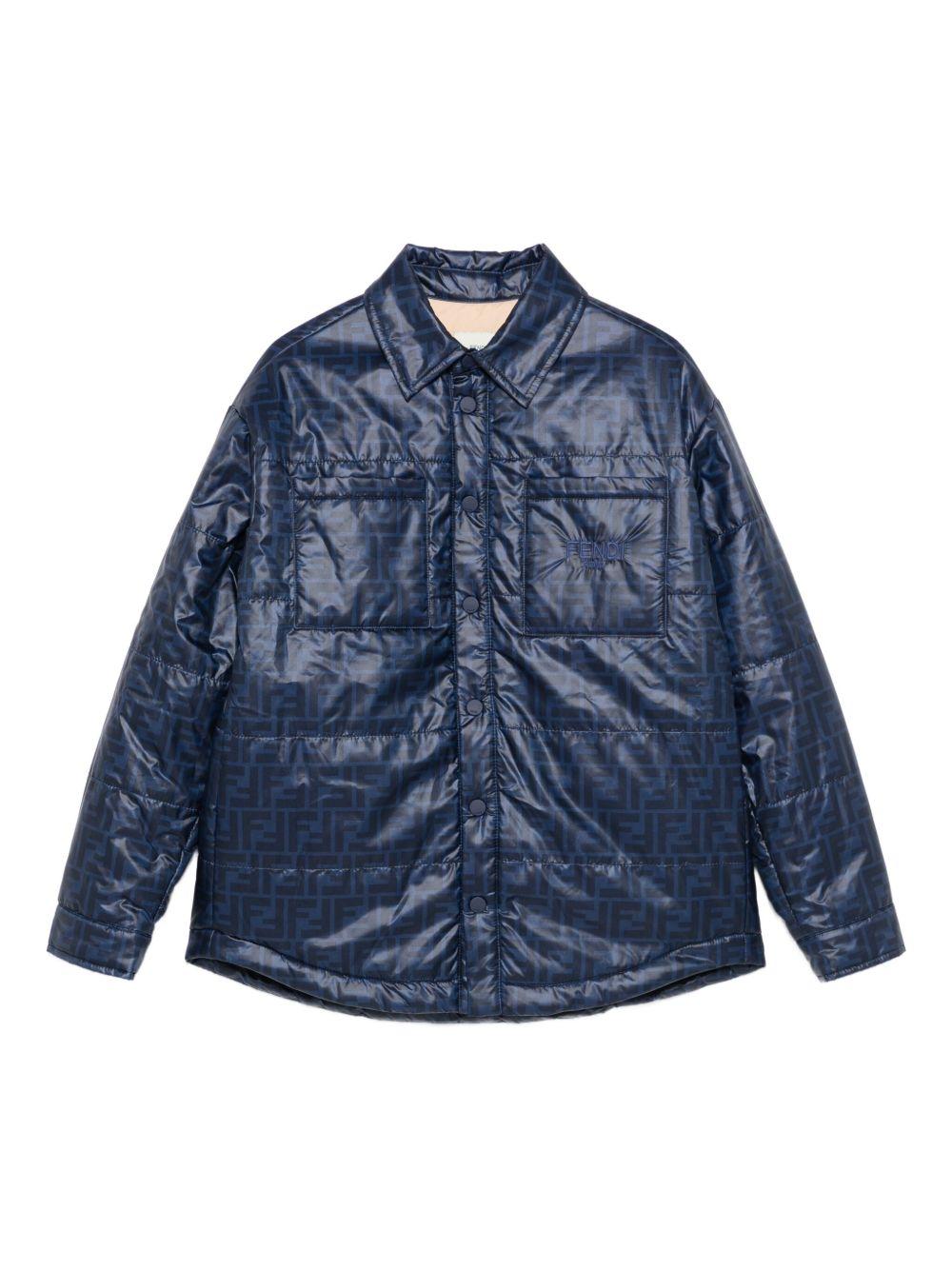Giacca blu scuro per bambino JUA247AUKR F1I11 Fendi Kids 