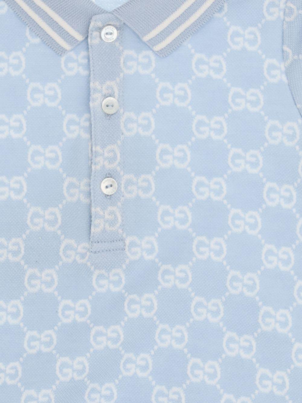 Tutina azzurra per neonato 849683XJHBA 4914 Gucci Kids 