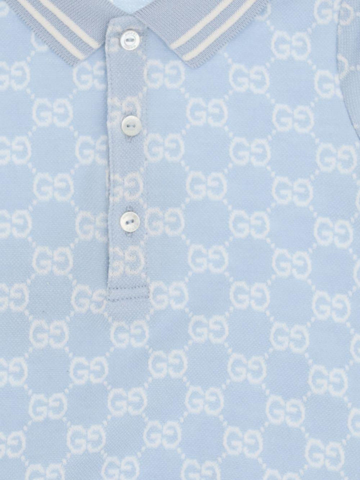 Tutina azzurra per neonato 849683XJHBA 4914 Gucci Kids 