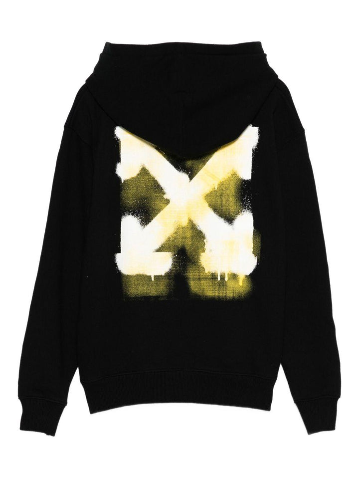 Felpa nera per bambino OBBB001F25FLE004 1018 Off White Kids 