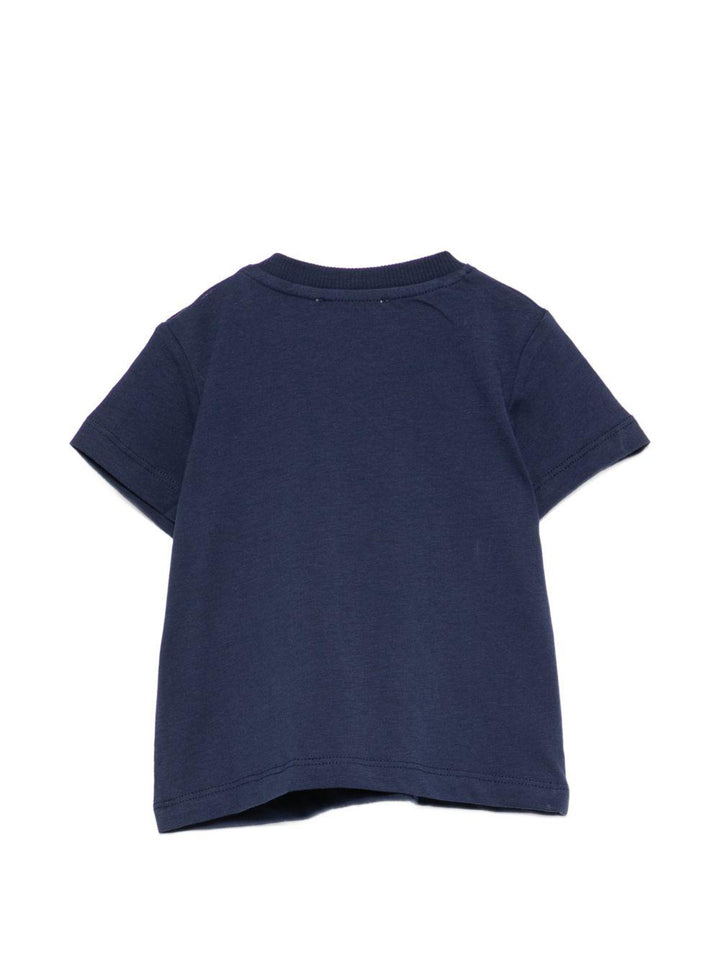 T-shirt blu navy per neonato MUM04PLAA03 40016 Moschino Kids 