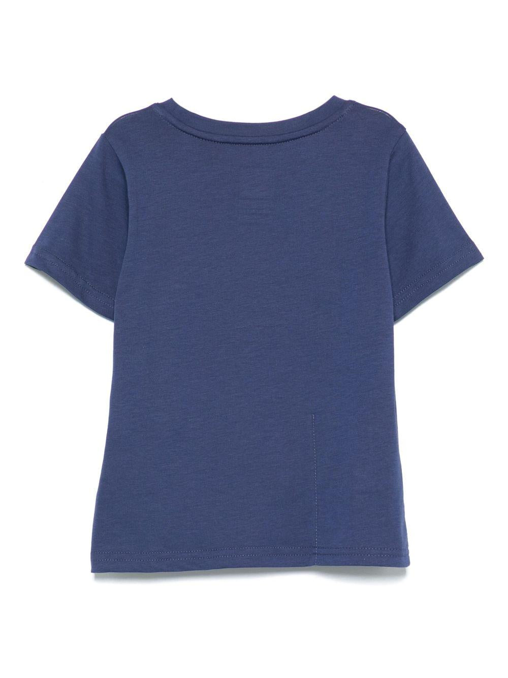 T-shirt blu cobalto per bambino
