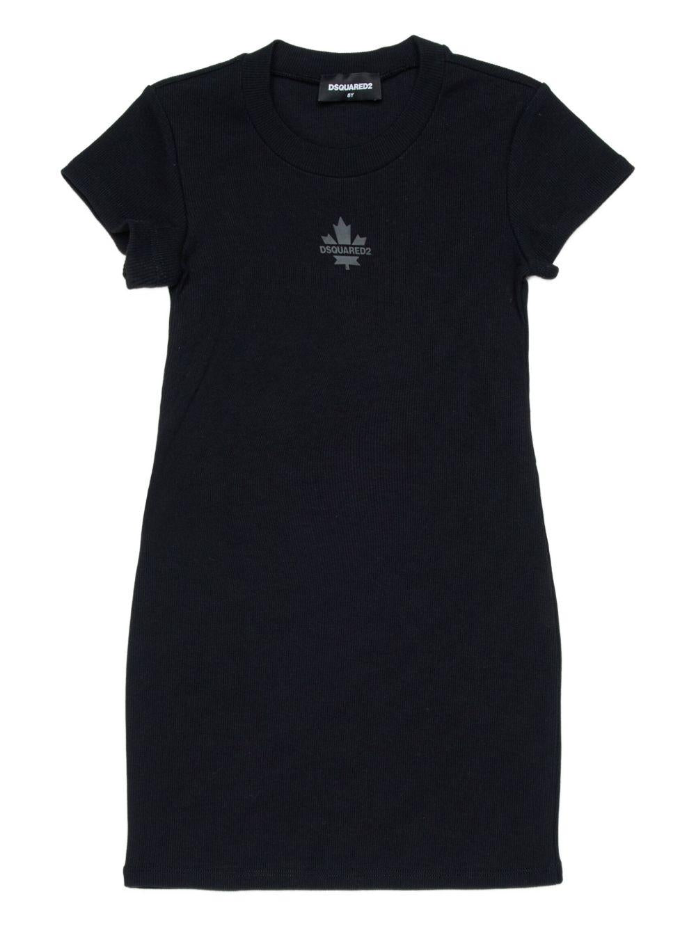 Abito nero per bambina DQ3216D0AGG DQ900 Dsquared2 Kids 