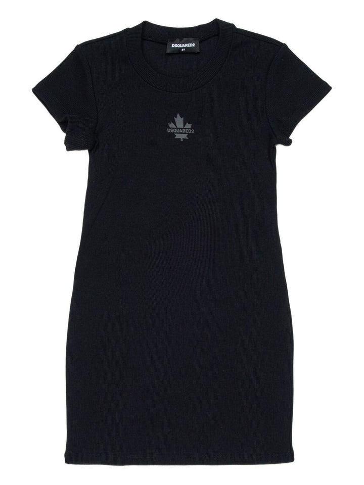 Abito nero per bambina DQ3216D0AGG DQ900 Dsquared2 Kids 