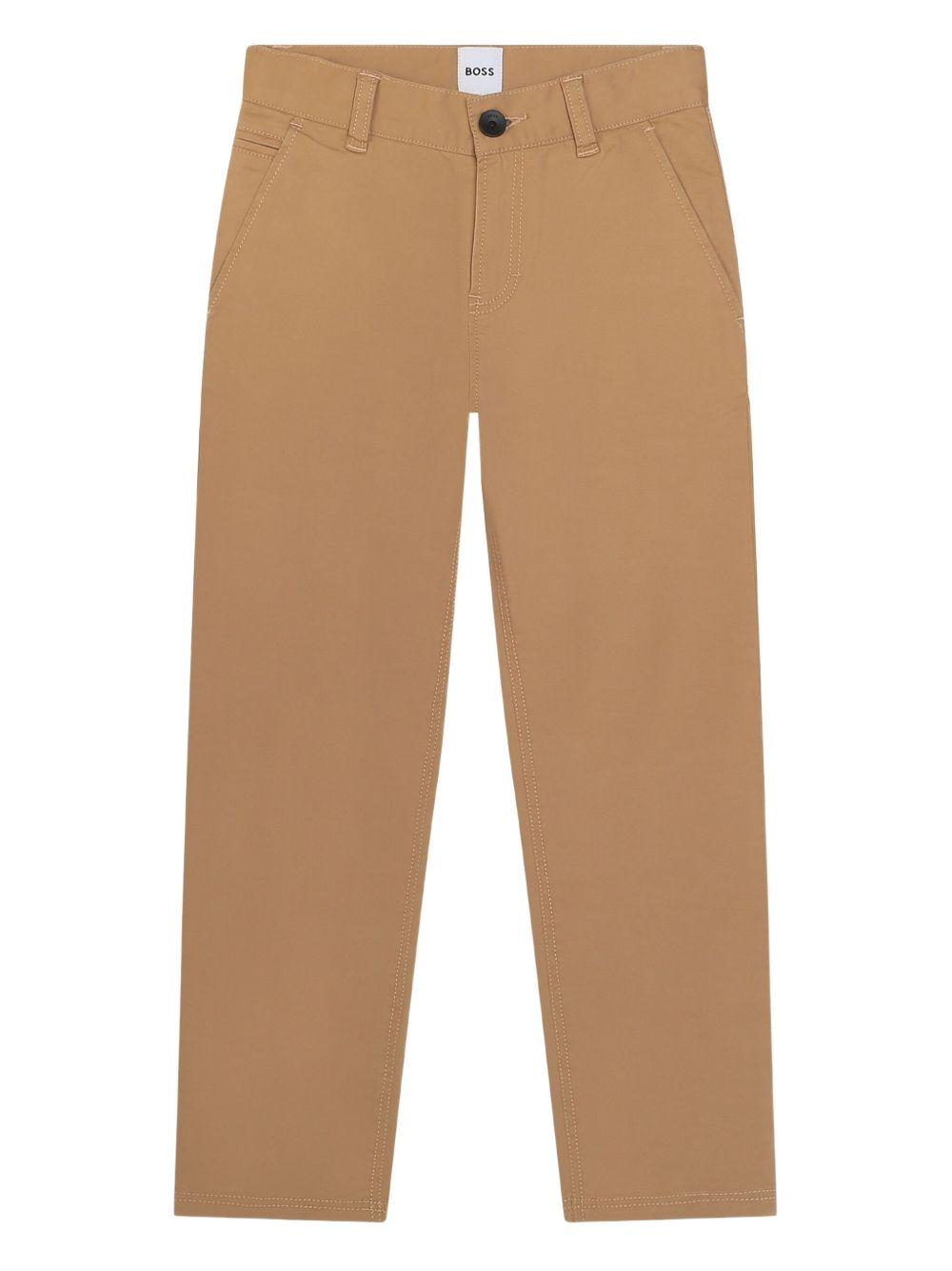 Pantalone chino marrone per bambino J52685 269 Boss Kids 