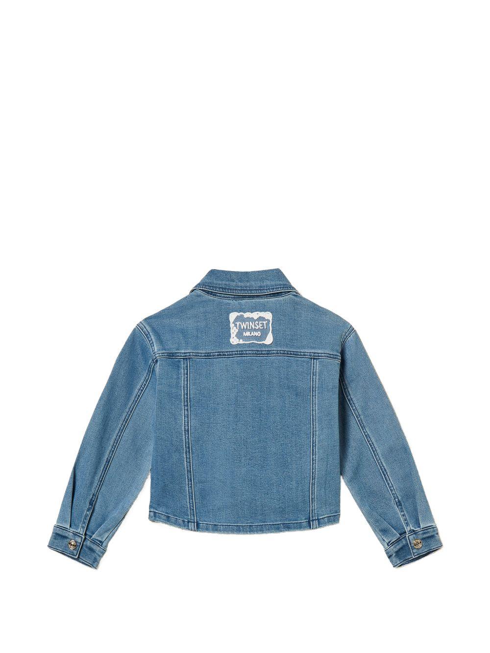 Giacca in jeans blu per bambina 261GB2030 03451 Twin Set 