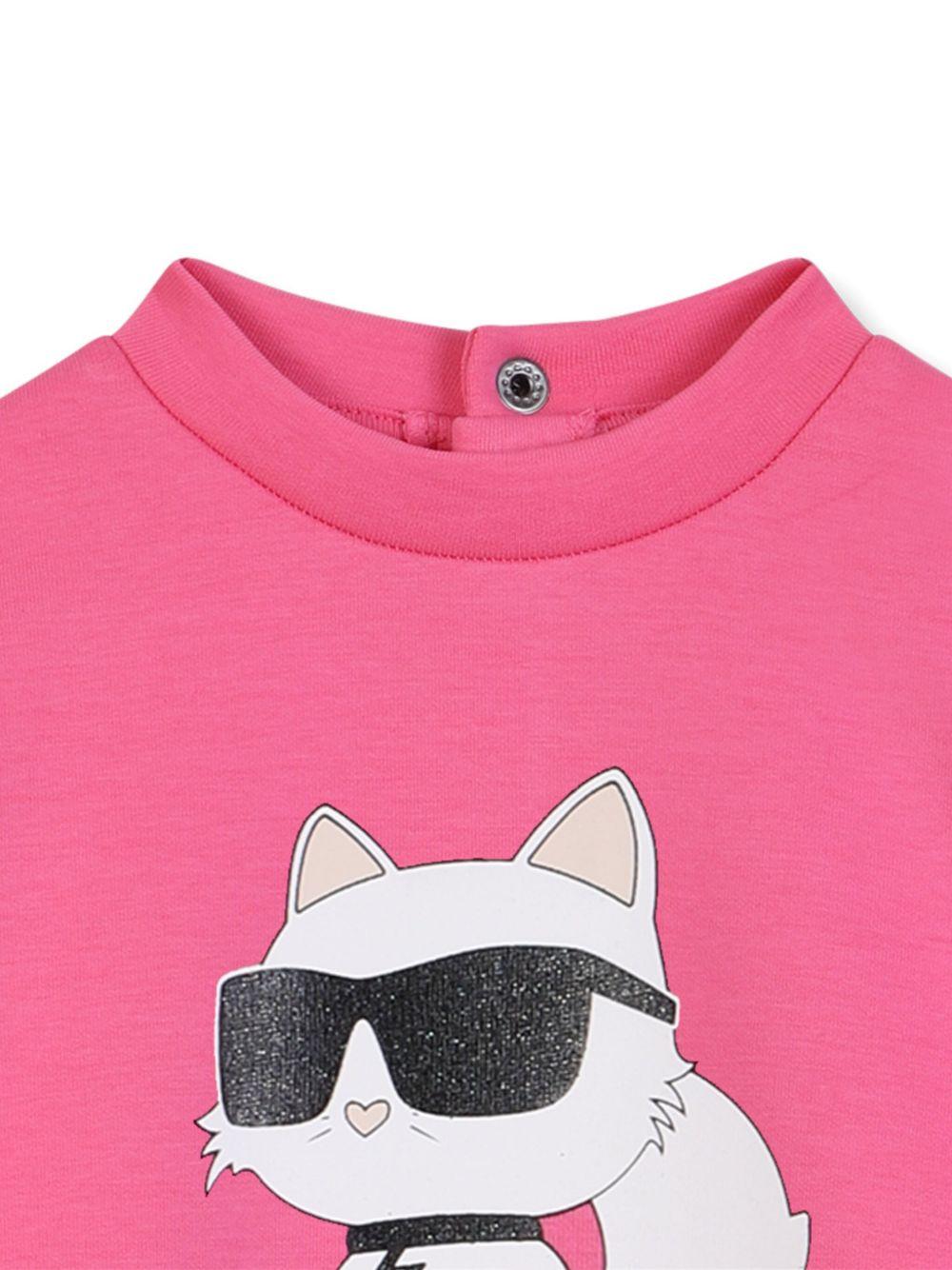 Abito rosa per neonata Z30657 48V Karl Lagerfeld Kids 