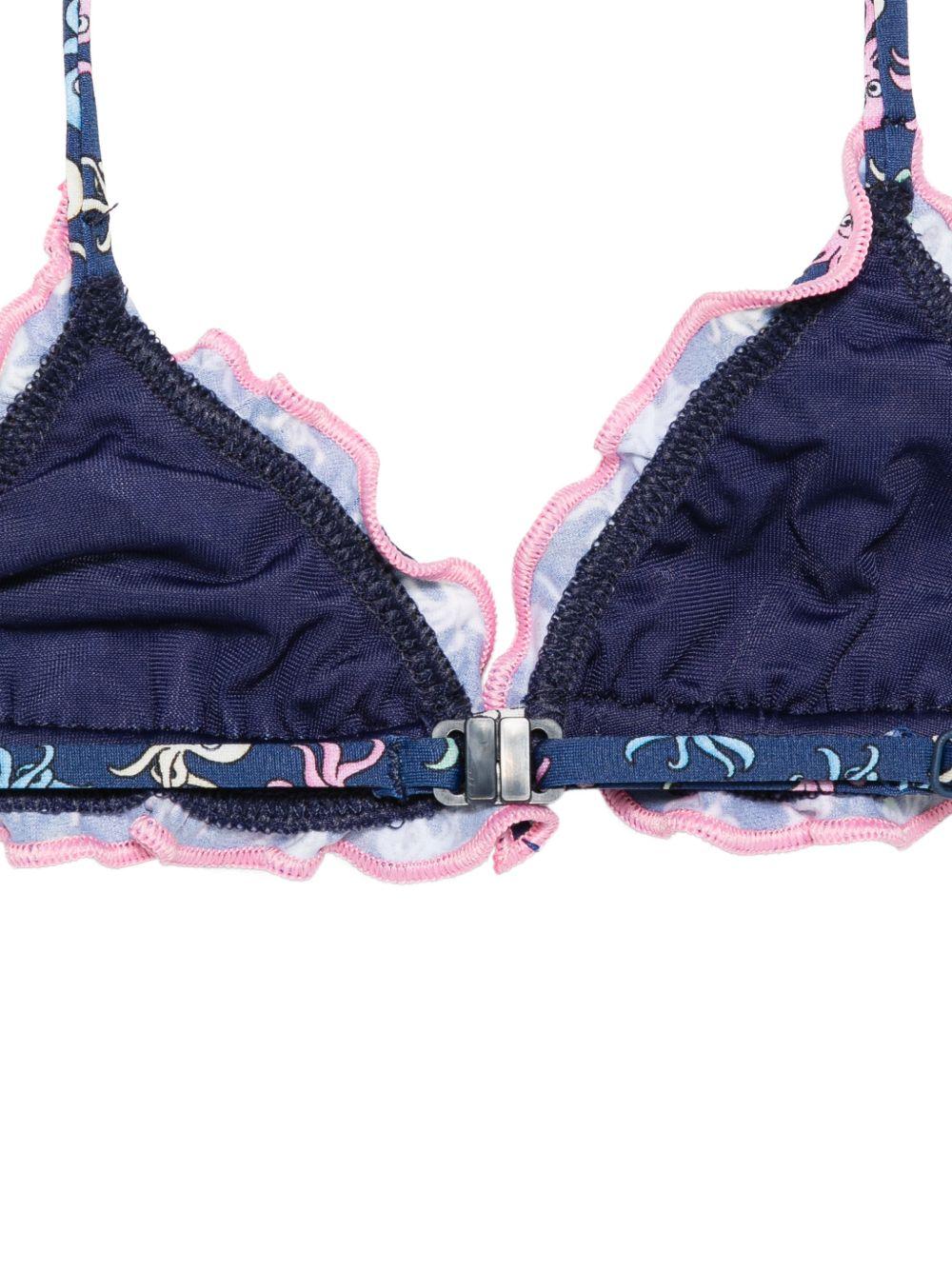 Costume due pezzi blu per bambina CRIS001 00117L MC2 Saint Barth Kids 