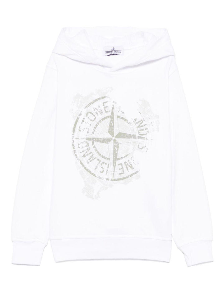 White sweatshirt for children