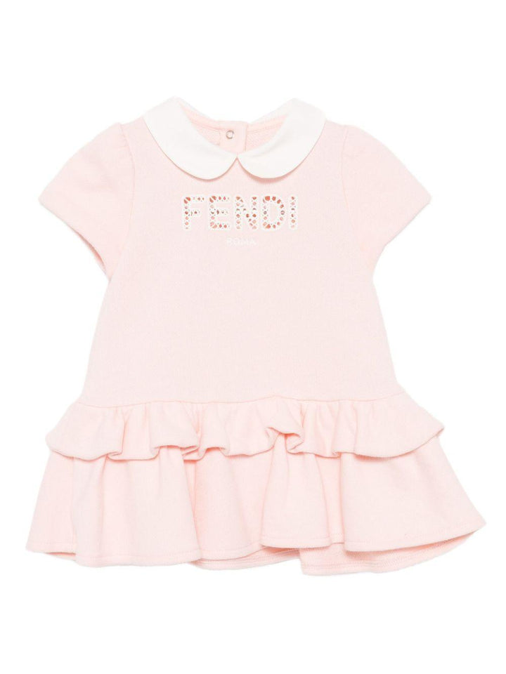 Abito rosa chiaro per neonata BFB5605V0 F0ZKY Fendi Kids 
