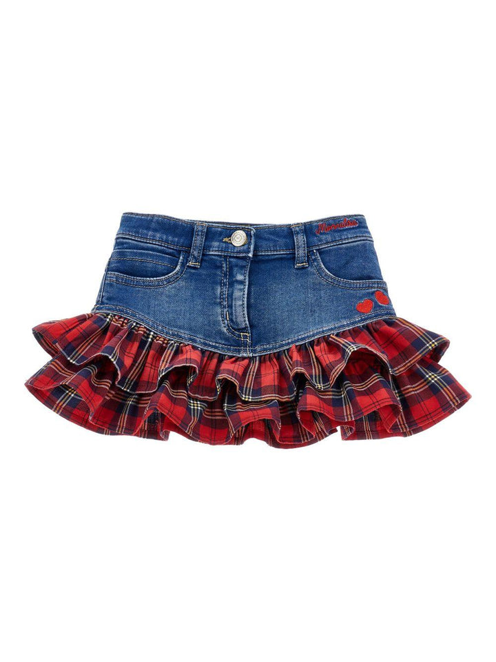 Gonna blu indaco per neonata 39F7026043 0055 Monnalisa Kids 