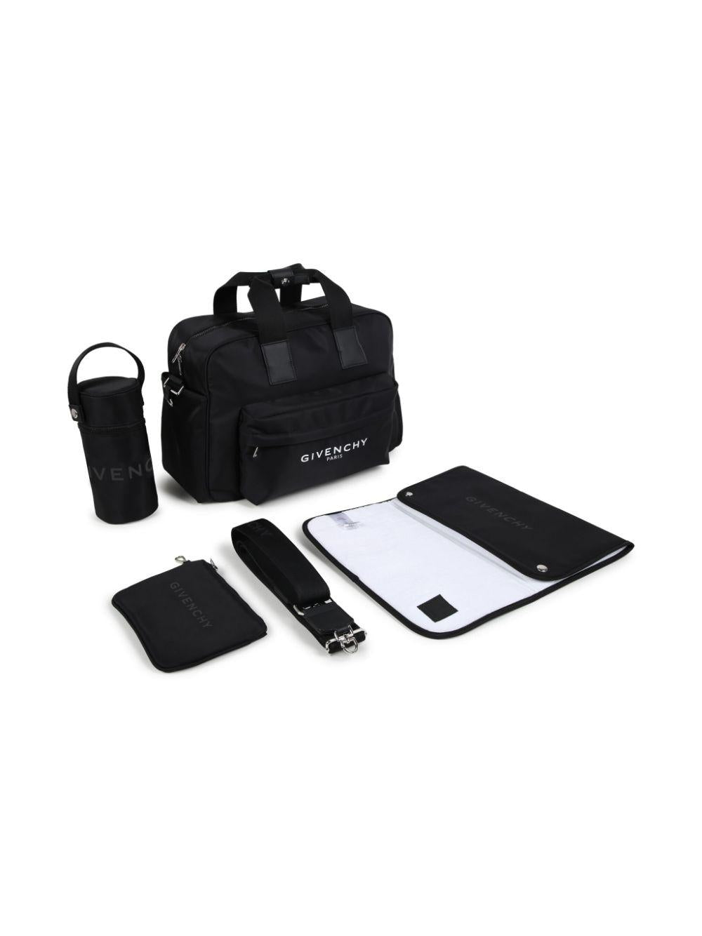 Borsa mamma nera con logo