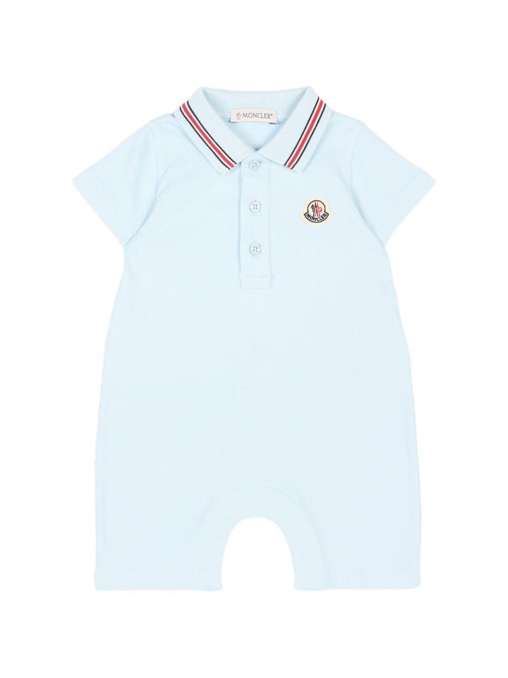 Tutina azzurra per neonato 9518L000068496F 711 Moncler Kids 
