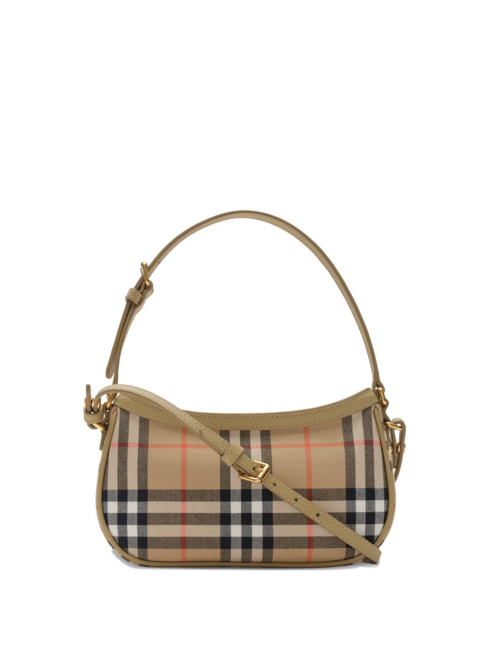 Borsa marrone check per bambina 8126023 B9368 Burberry Kids 