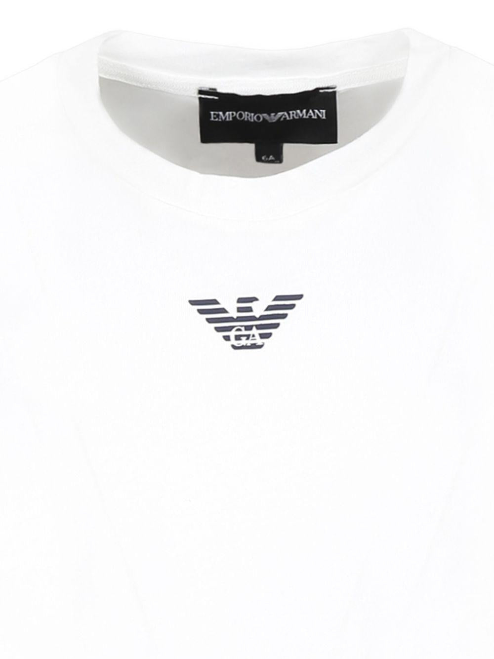 T-shirt bianca per bambino con logo