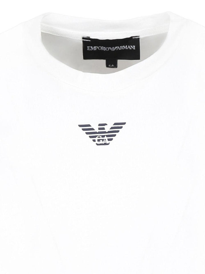 T-shirt bianca per bambino con logo