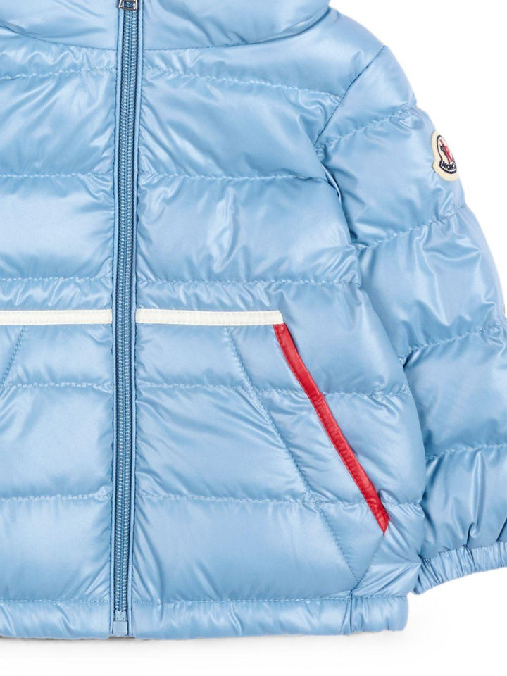 Giubbotto azzurro per neonato 9511A00007597YX 71G Moncler Kids 