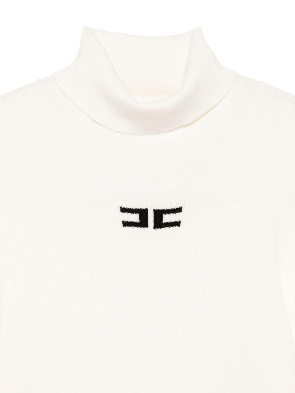 Abito bianco per bambina EFMA176CFL229 D759 Elisabetta Franchi Kids 