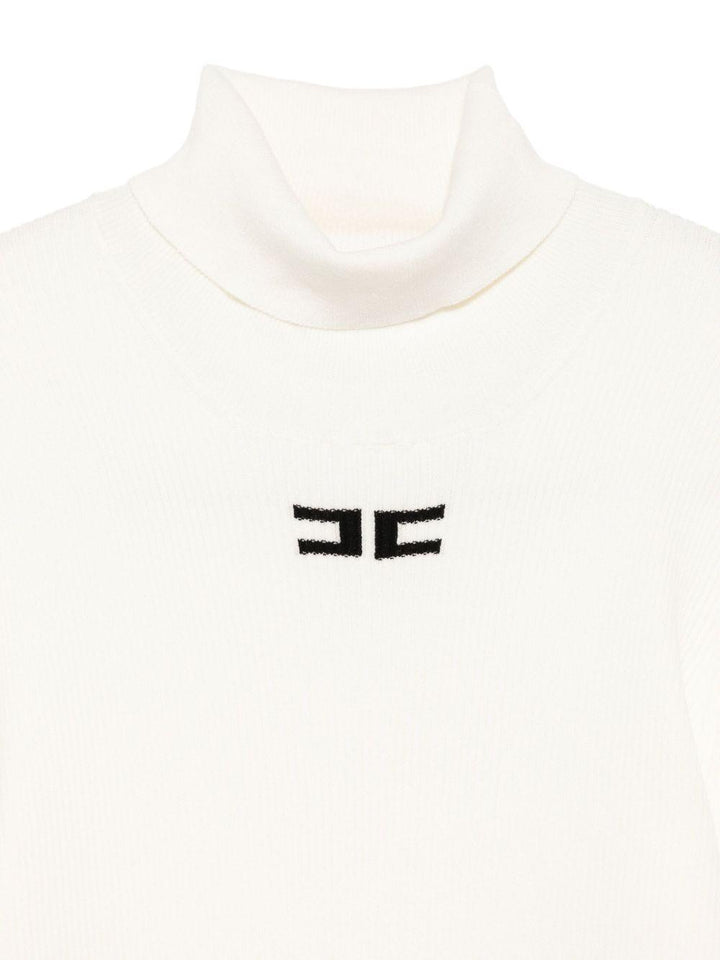 Abito bianco per bambina EFMA176CFL229 D759 Elisabetta Franchi Kids 