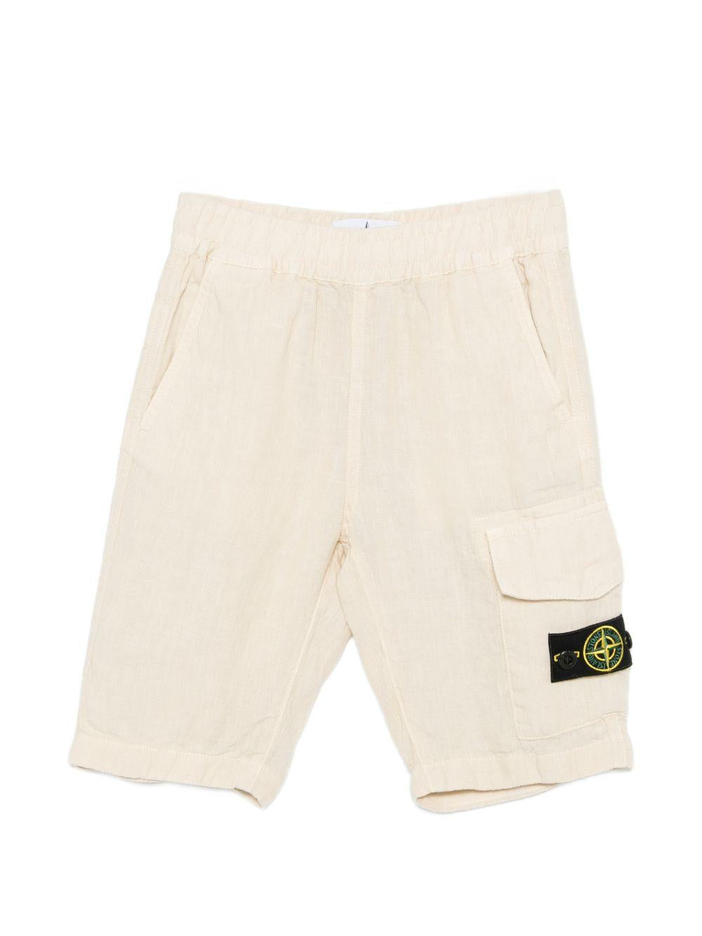 Bermuda beige per bambino 6L100001S0145 V0097 Stone Island Kids 