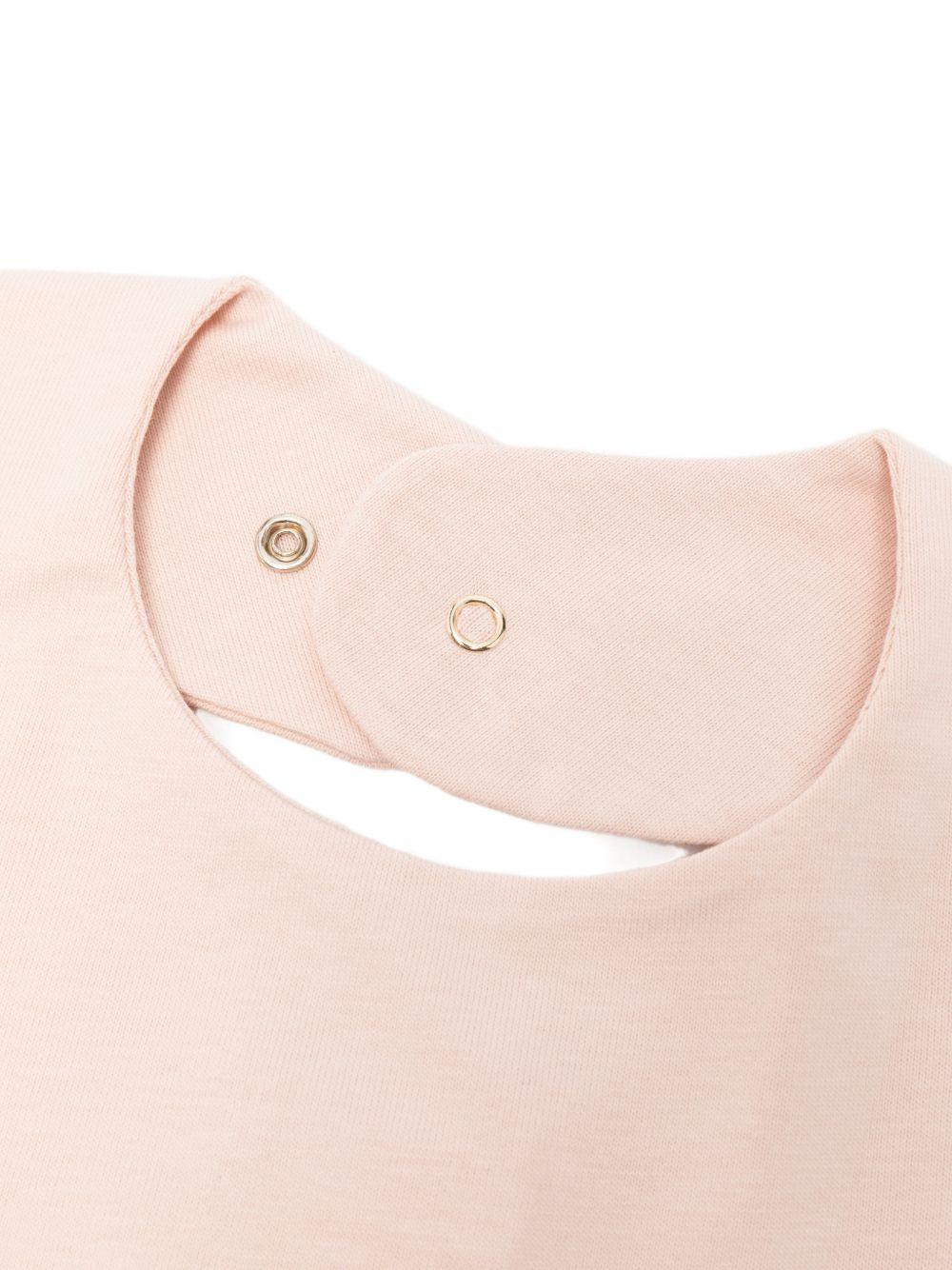 Bavetta rosa baby per neonata ENBA0670JF054 C036 Elisabetta Franchi Kids 