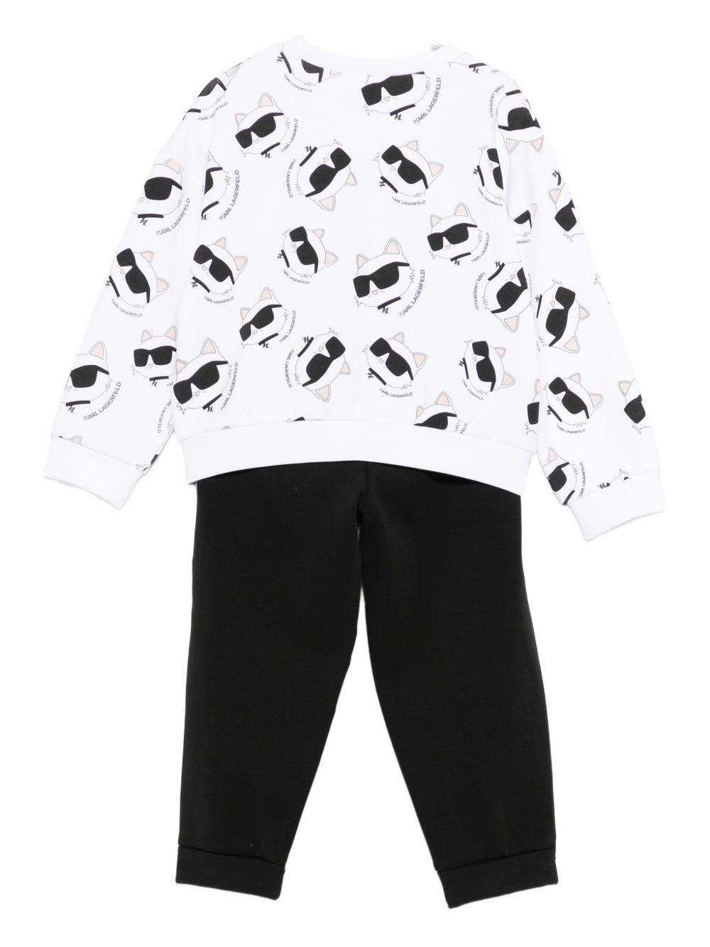 Completo bianco/nero per bambino Z30656K N50 Karl Lagerfeld Kids 