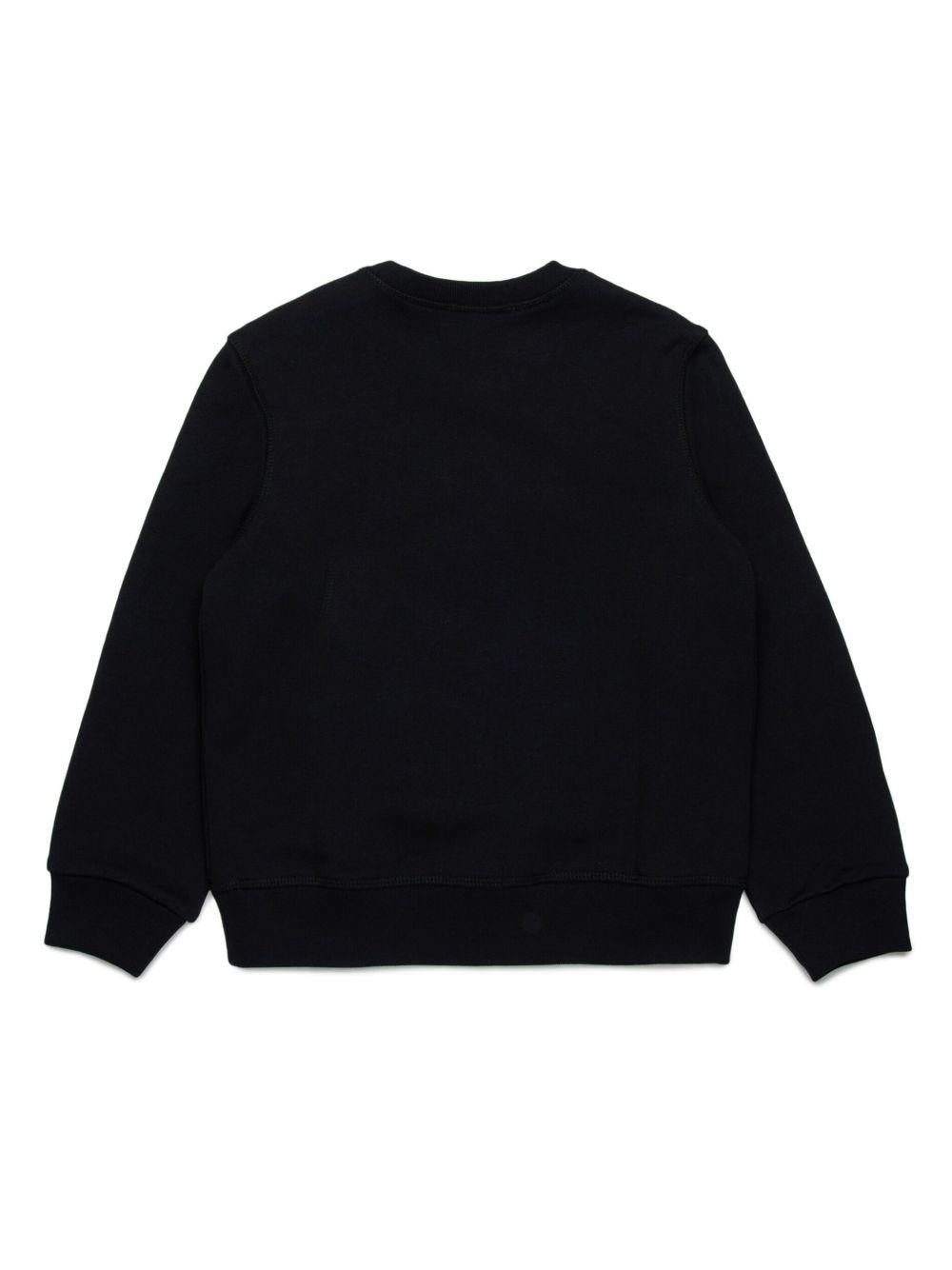 Felpa nera per bambina DQ2786D0A9U DQ900 Dsquared2 Kids 