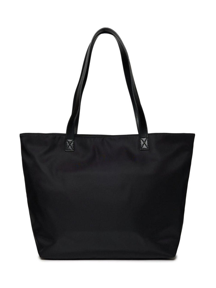 Borsa nera per bambina con logo