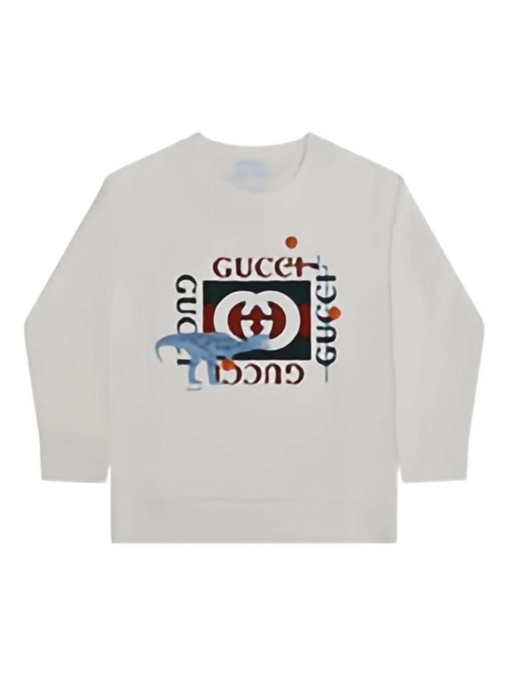 Felpa bianco sporco per bambino 569693XJHFI 9214 Gucci Kids 