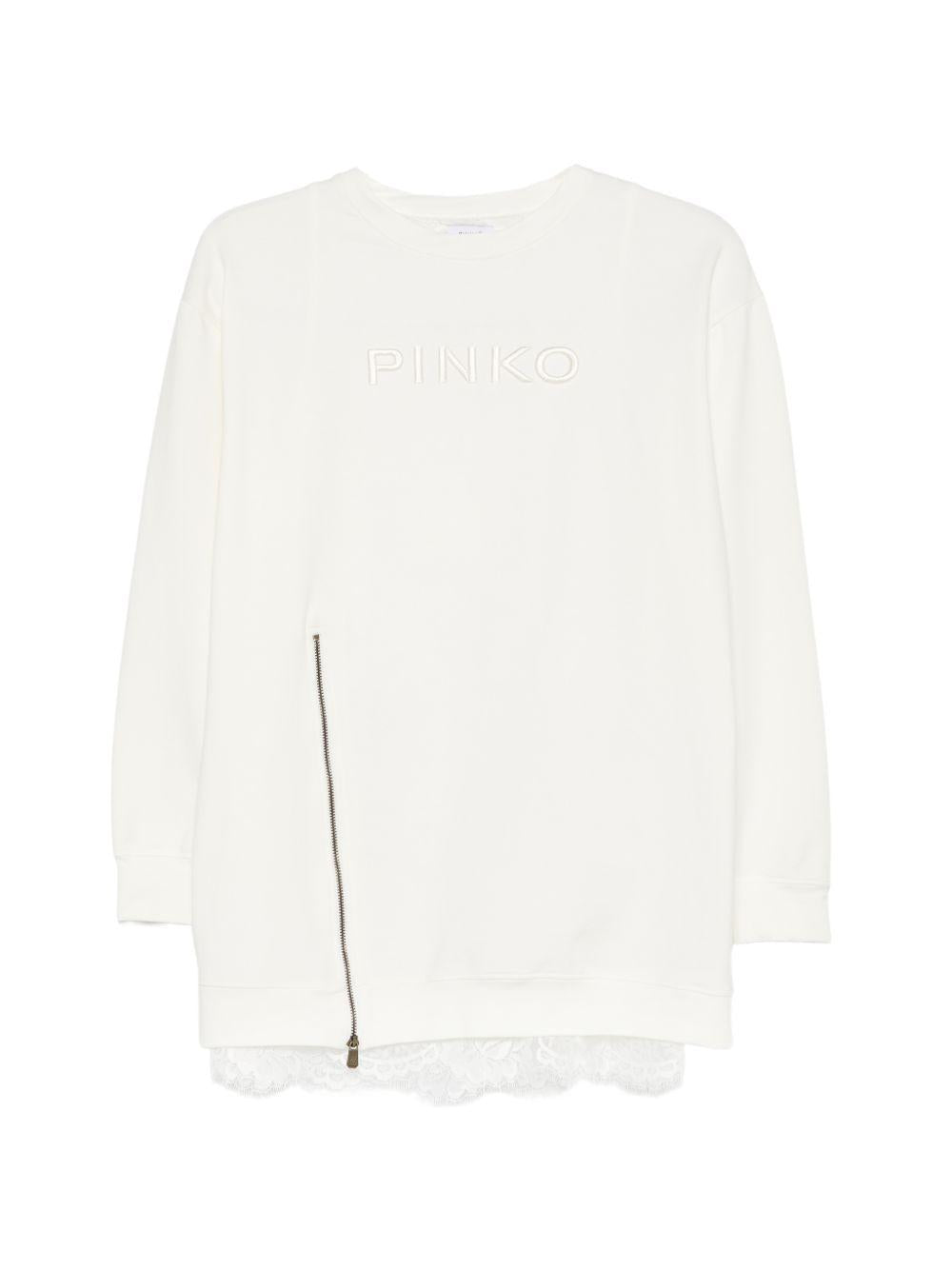 Abito bianco per bambina KFAB0630FE015 0065 Pinko Kids 