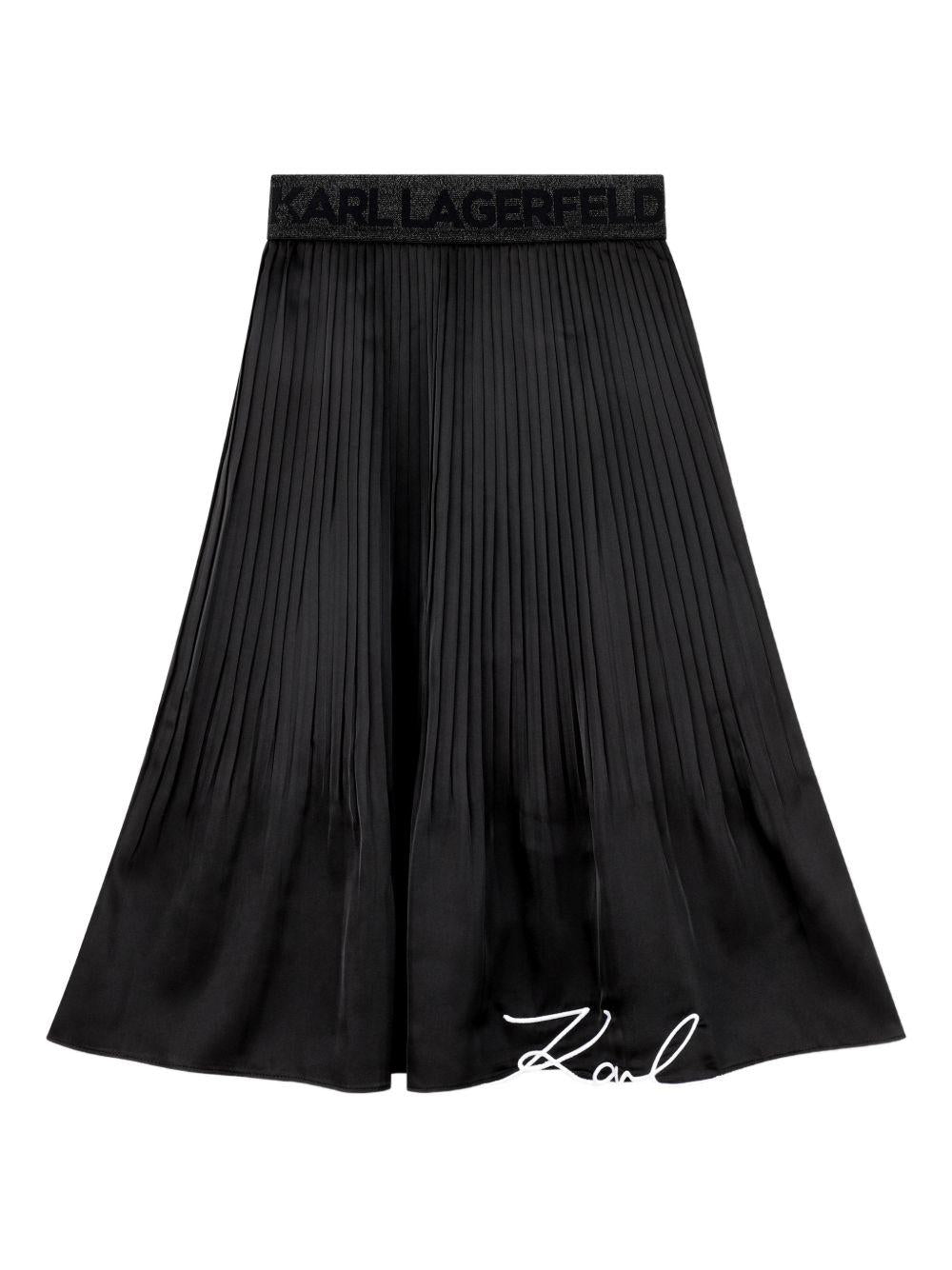 Gonna nera per bambina Z31112 09B Karl Lagerfeld Kids 