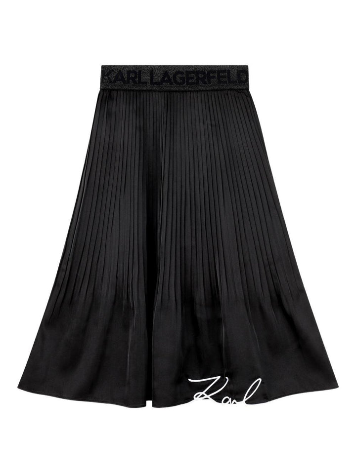 Gonna nera per bambina Z31112 09B Karl Lagerfeld Kids 