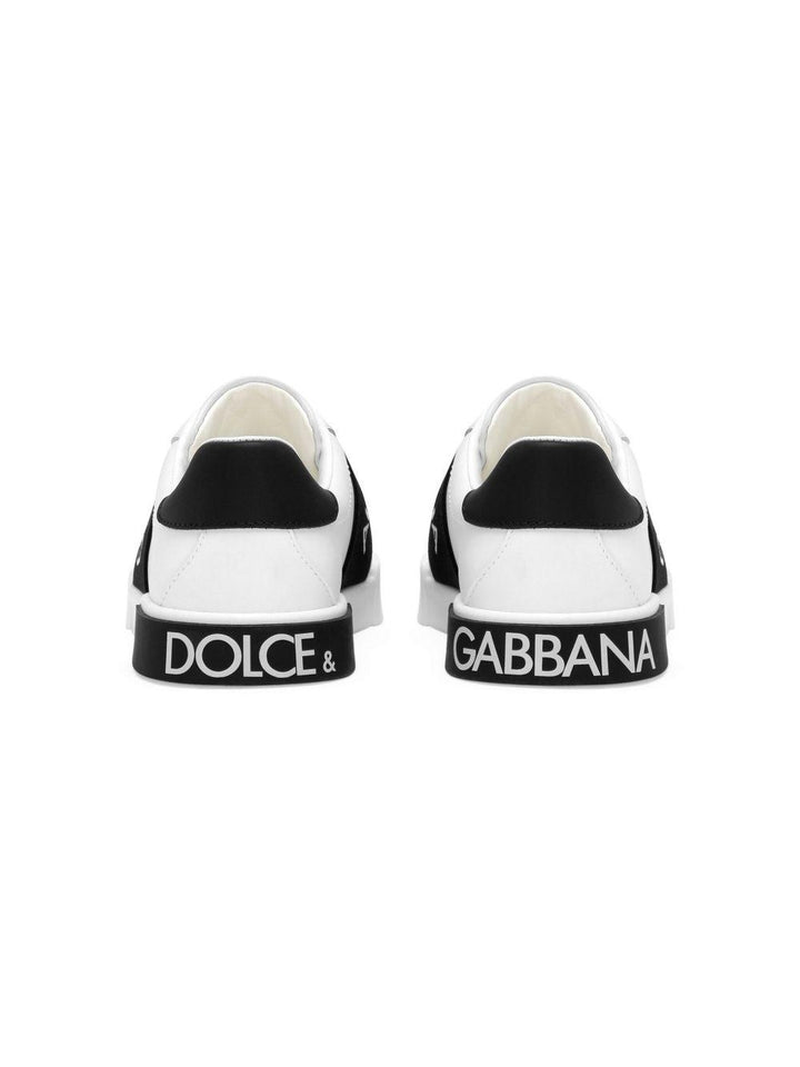 Sneakers bianche/nere per bambino DA5192AD825 89697 Dolce & Gabbana Kids 
