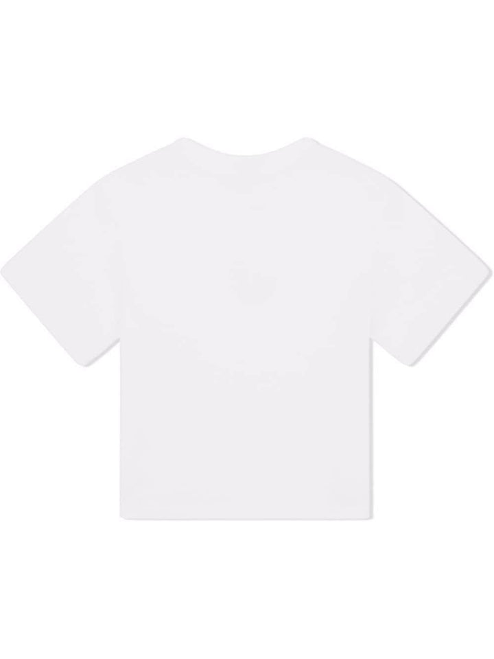T-shirt per bambina in cotone bianca L5JTAZG7B6N W0800 Dolce & Gabbana Kids 