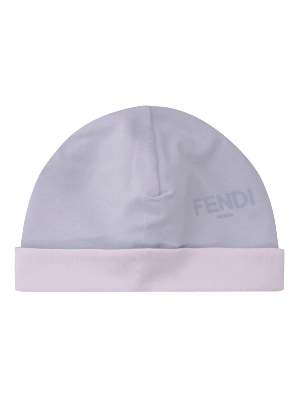 Tutina azzurra/bianca per neonato BUK1608RA F19J4 Fendi Kids 