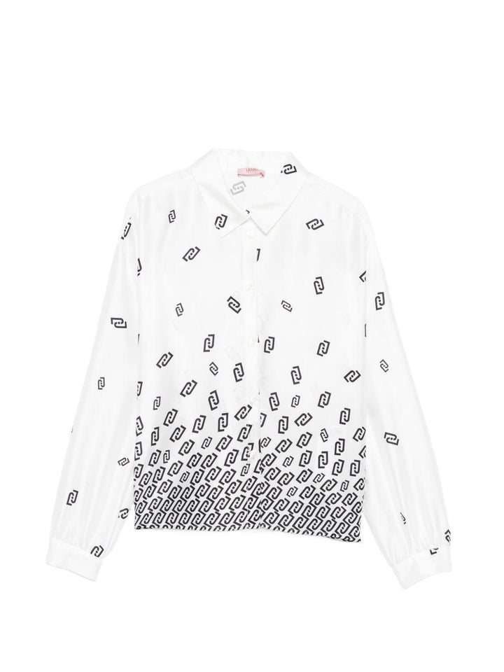 Camicia bianco/nero per bambina GA6051T0987 P9403 Liu Jo 
