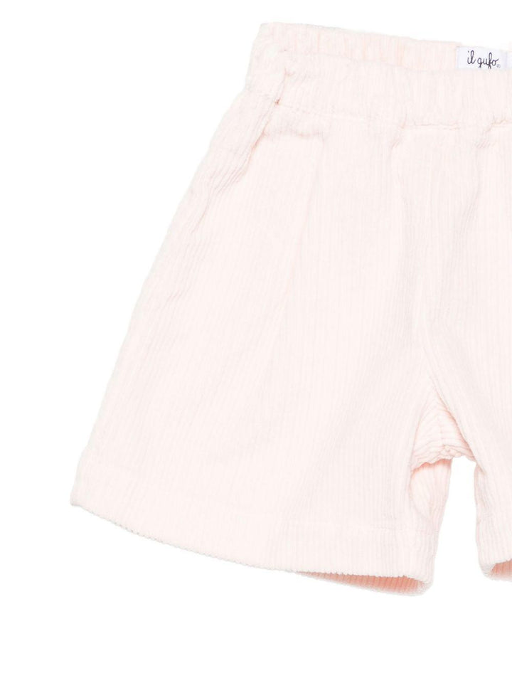 Bermuda rosa chiaro per neonata A25GPB0002V6012 307 Il Gufo 