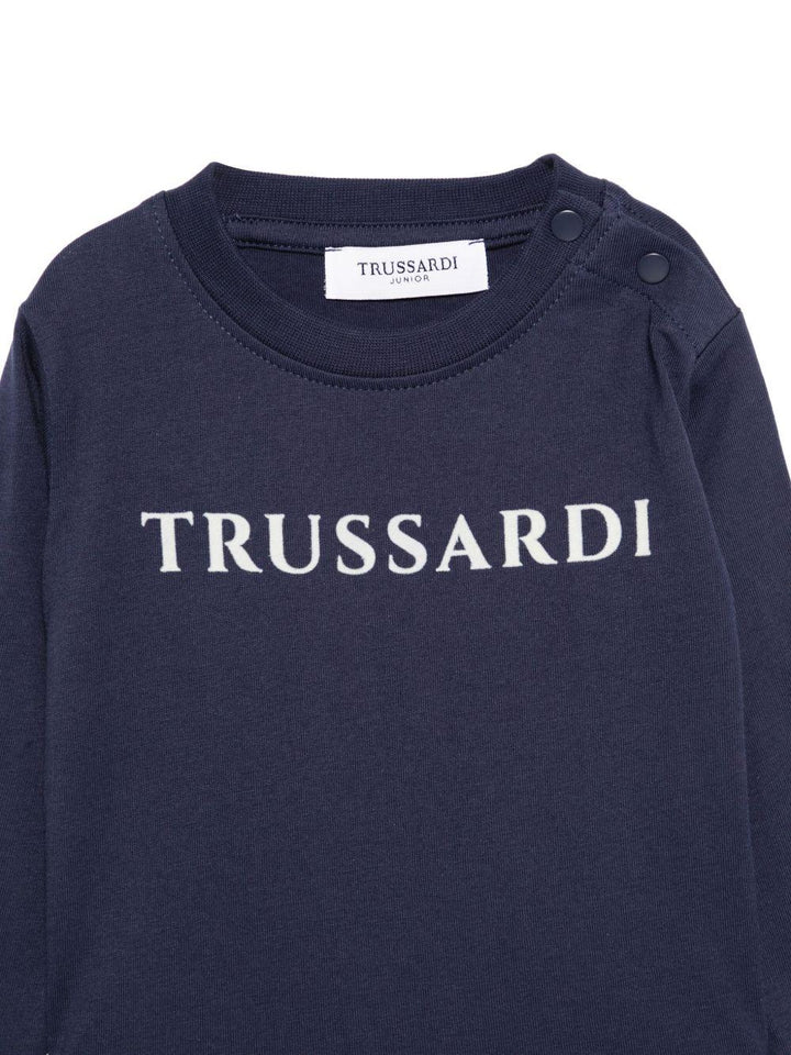 T-shirt blu navy per neonato TIA25017TS PEA Trussardi Kids 