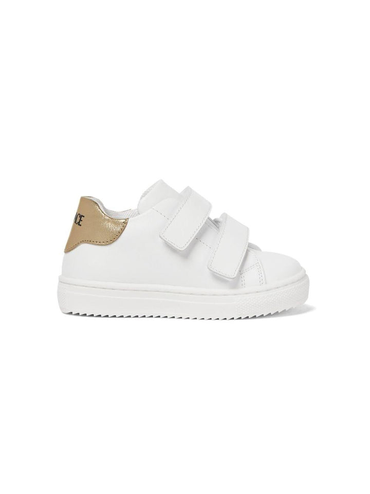 Sneaker per bambino in pelle bianca