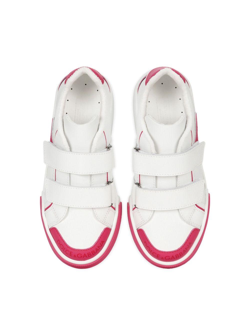 Sneakers bianche/rose per bambina DA5133A3394 8B902 Dolce & Gabbana Kids 