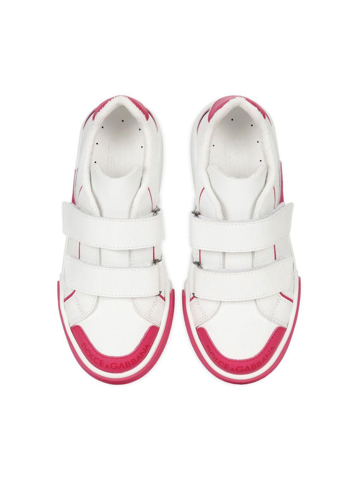 Sneakers bianche/rose per bambina DA5133A3394 8B902 Dolce & Gabbana Kids 
